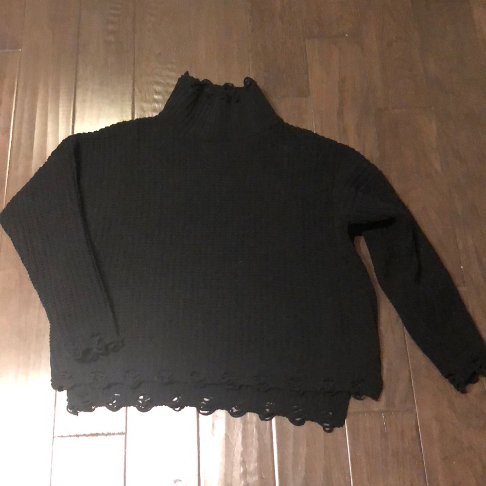 Black turtle neck